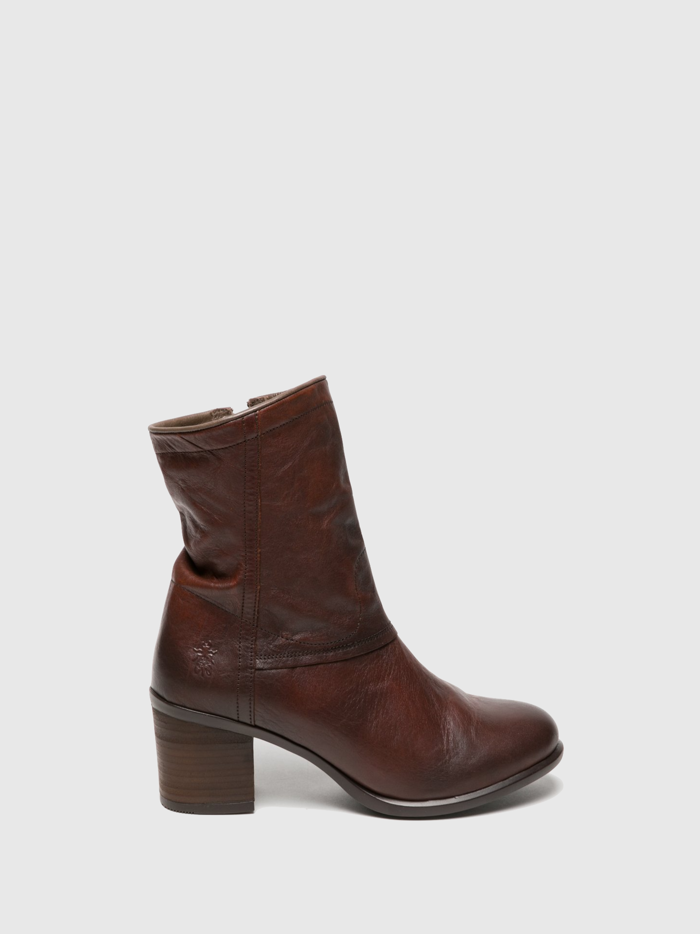 Fly London Botins com Fecho em Castanho Sela